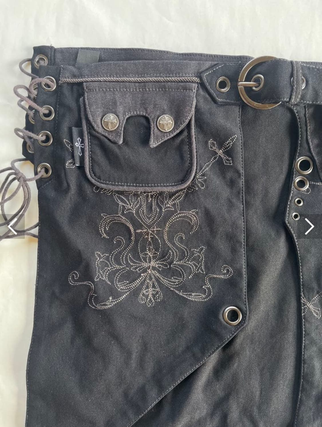 ozz croce 아일렛 자수 오버 스커트 상품이미지3