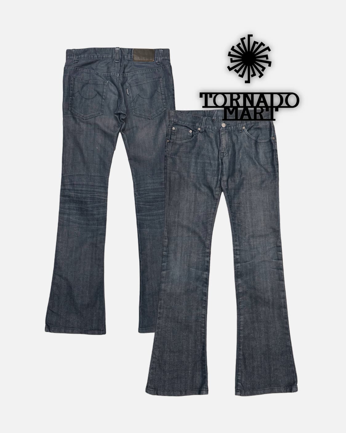 low-rise boot-cut navy jean 상품이미지1