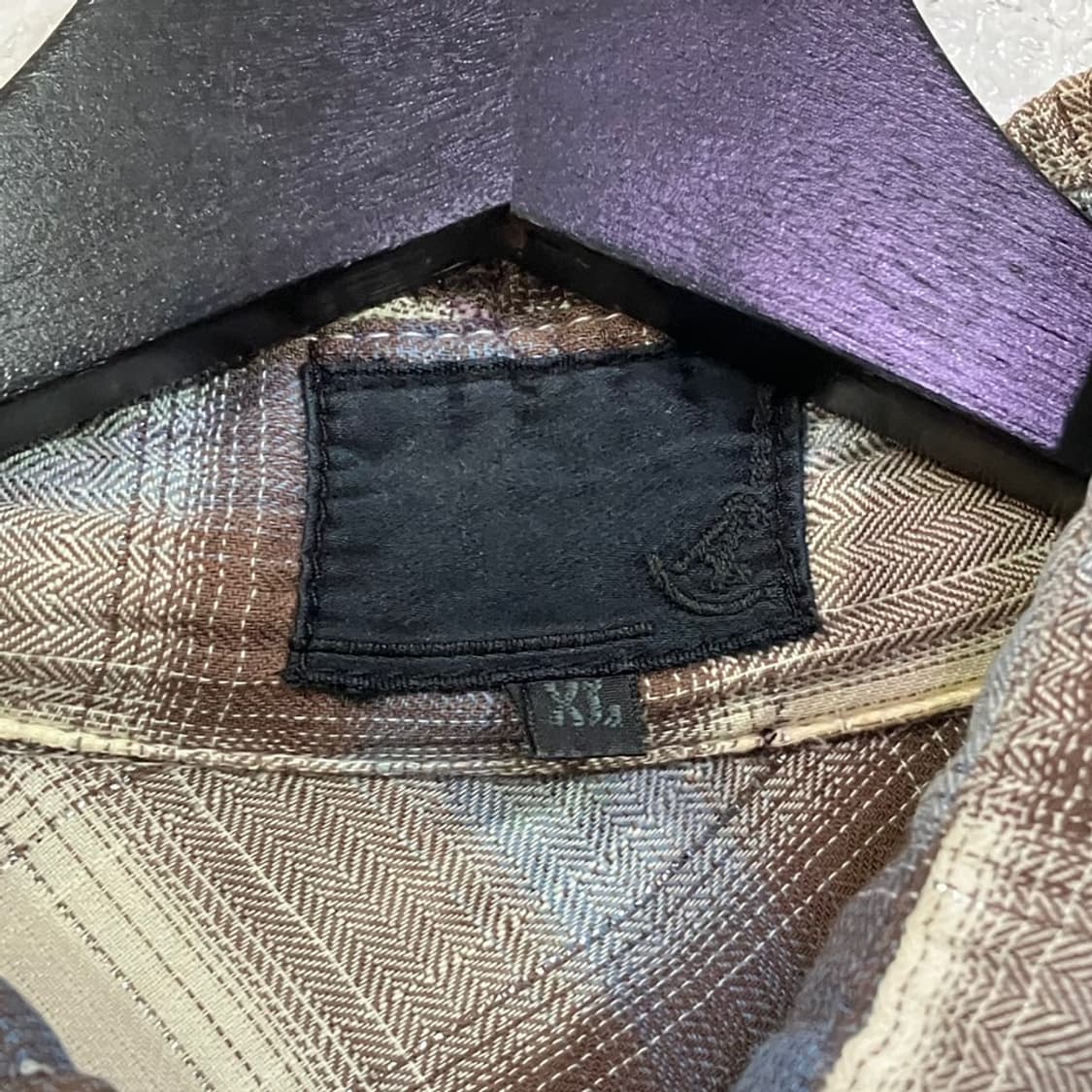 빈티지 패치워크 체크 셔츠 상품이미지8