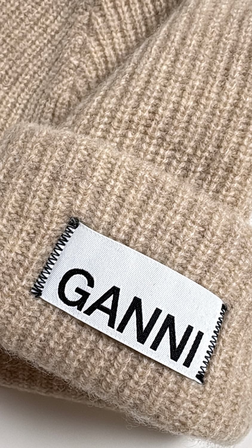 가니 GANNI 로고 울 비니 상품이미지3