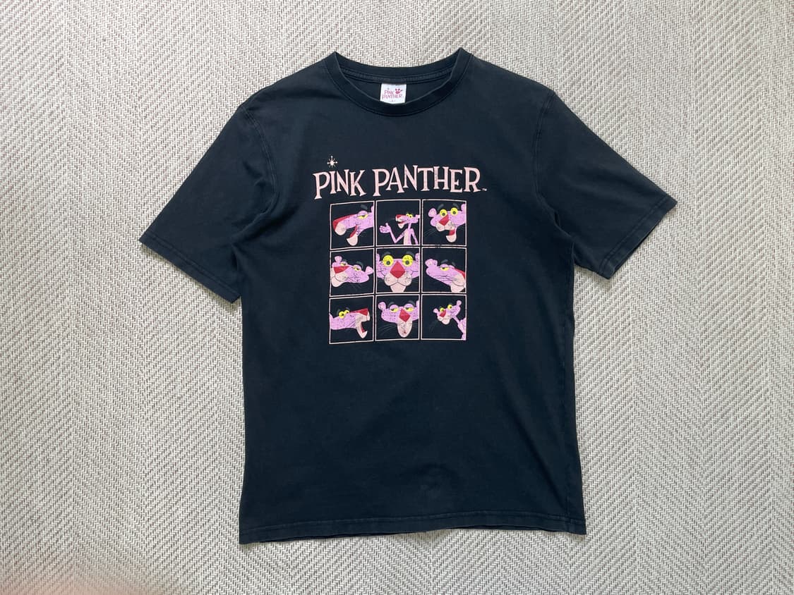 빈티지 핑크팬더 일러스트 반팔티셔츠  상품이미지1