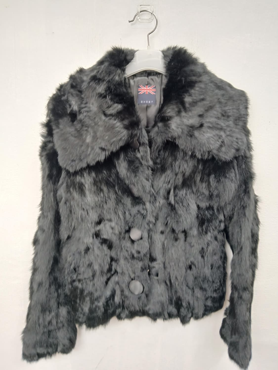 Ghost 천연토끼털 자켓 블랙 90 S 상품이미지1