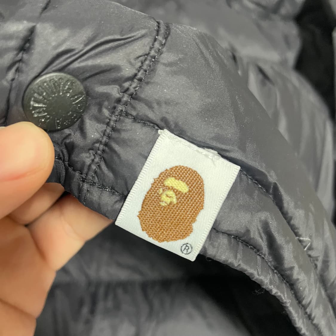 S) 베이프 헤드 로고 경량 패딩 상품이미지4