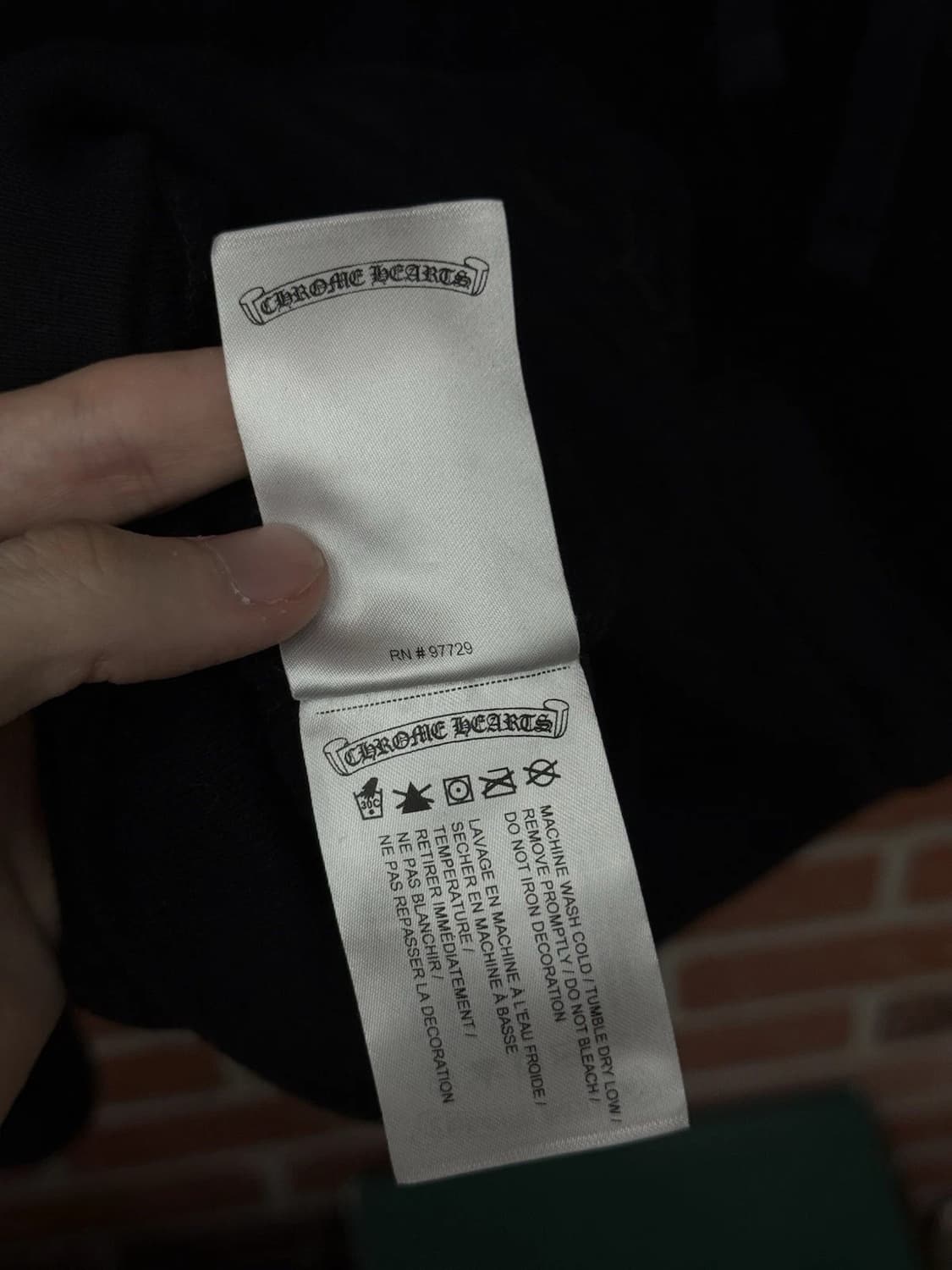 크롬하츠 핑크 홀스 슈 후드티 블랙 XL 상품이미지9