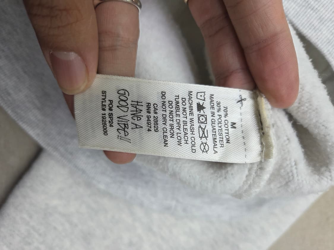 스투시 기모 후드 m 상품이미지5