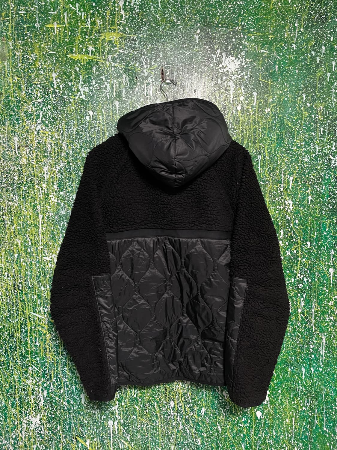 나이키 블랙 플리스 후리스 집업 후드 바람막이 점퍼 2XL 상품이미지5