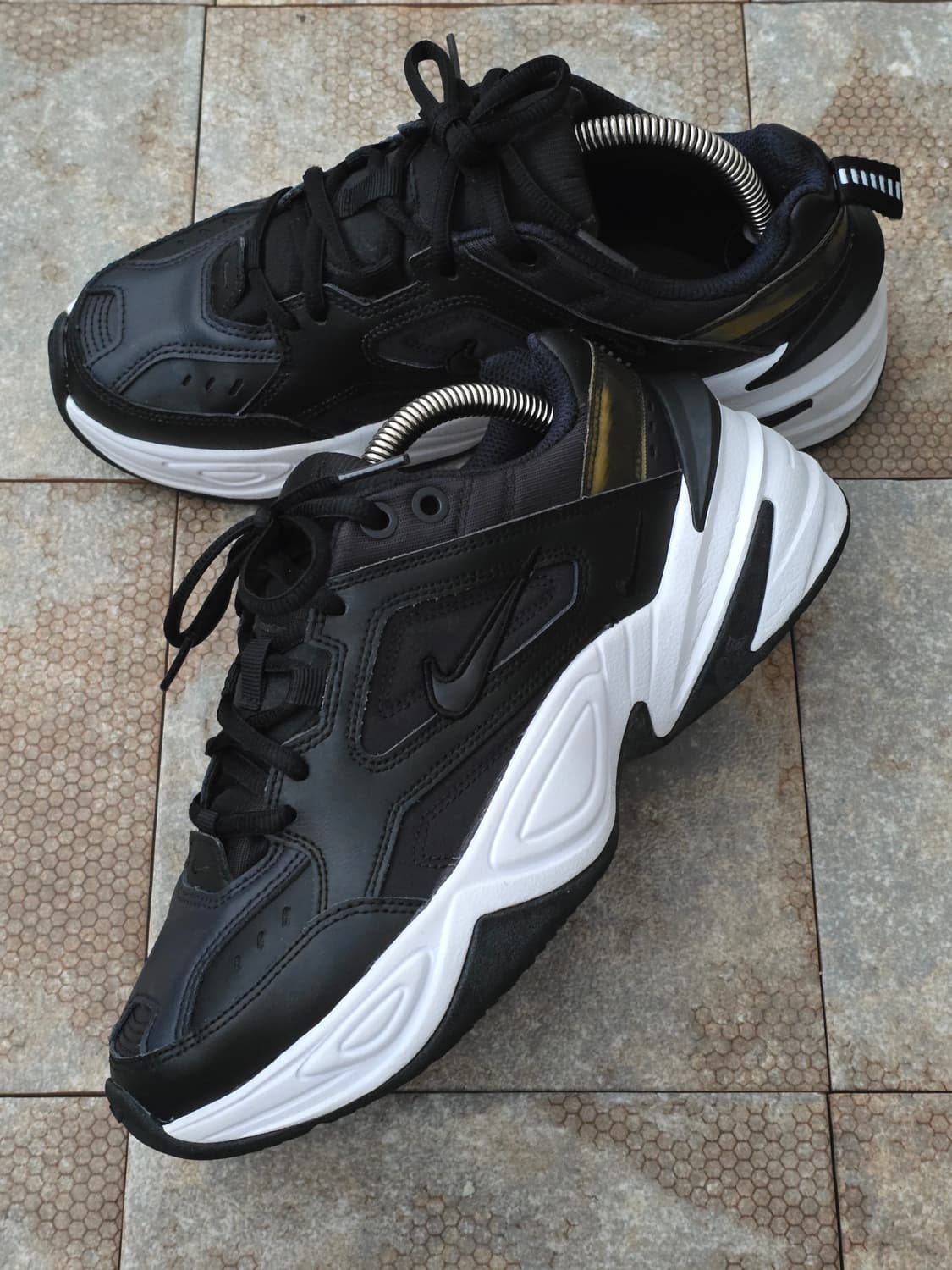 (235)나이키 m2k 테크노 블랙 오일 그레이 상품이미지3