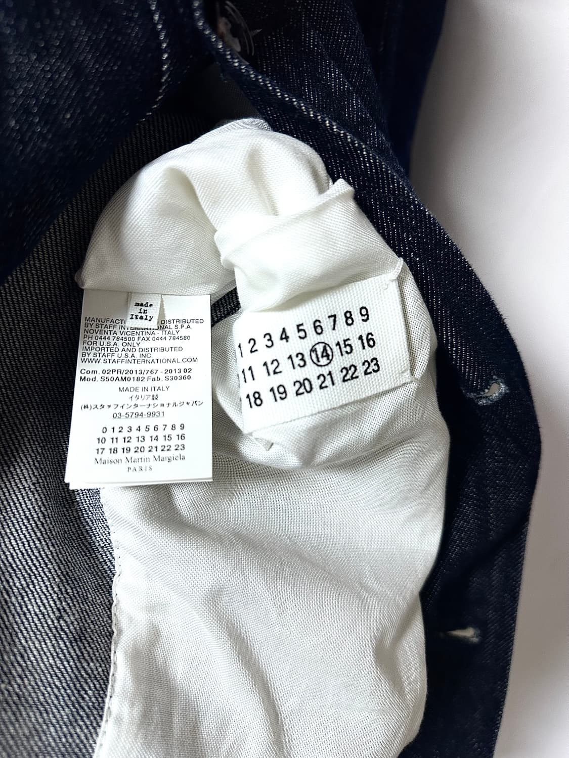 마르지엘라 13aw Denim Detachable Fur 트러커자켓 상품이미지5