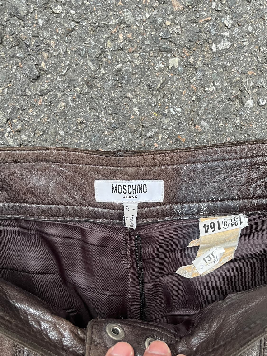 모스키노 양가죽 카프리 팬츠 상품이미지4