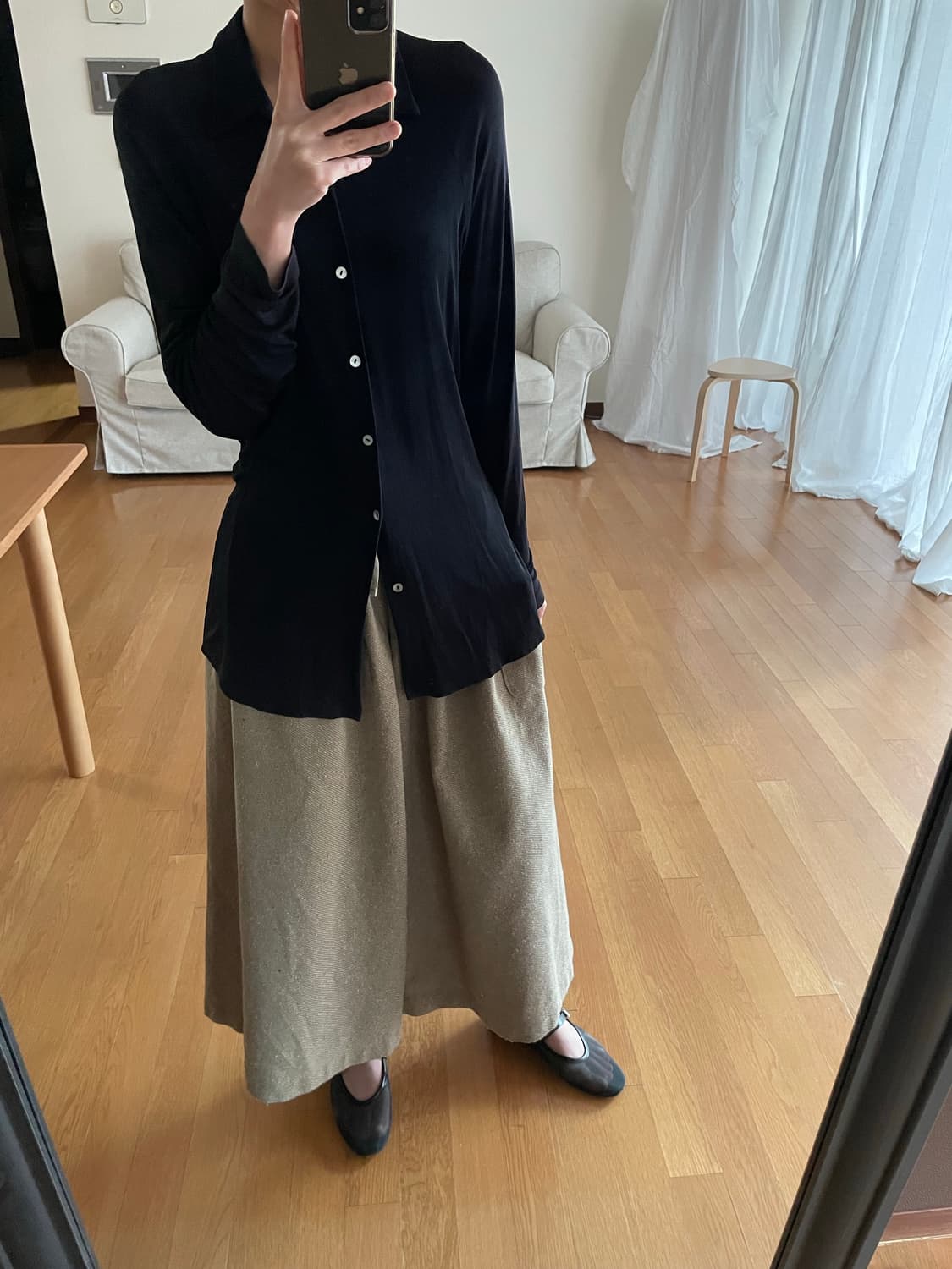 seasew Linen Cropped Wide Pants 상품이미지1