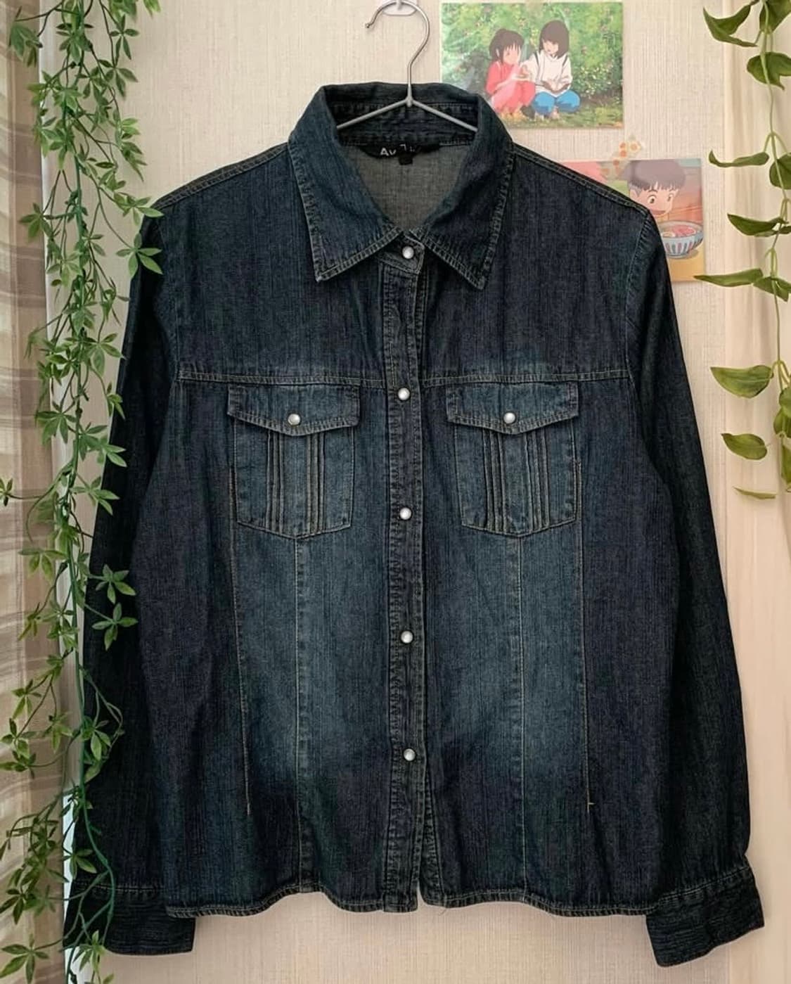 똑딱이 데님 셔츠 상품이미지1