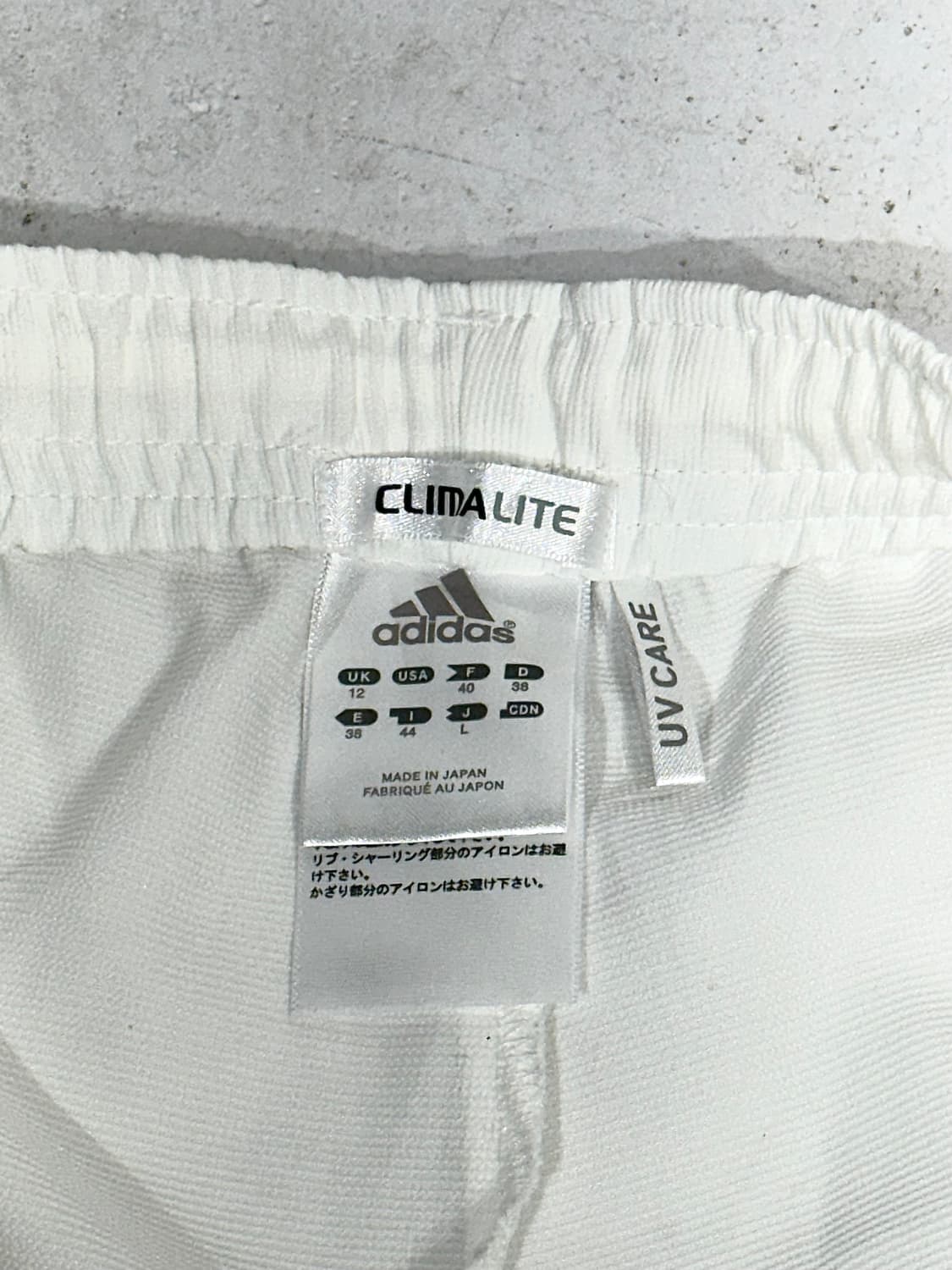 아디다스 대대장 화이트 핑크 삼선 와이드 트랙 팬츠  상품이미지7