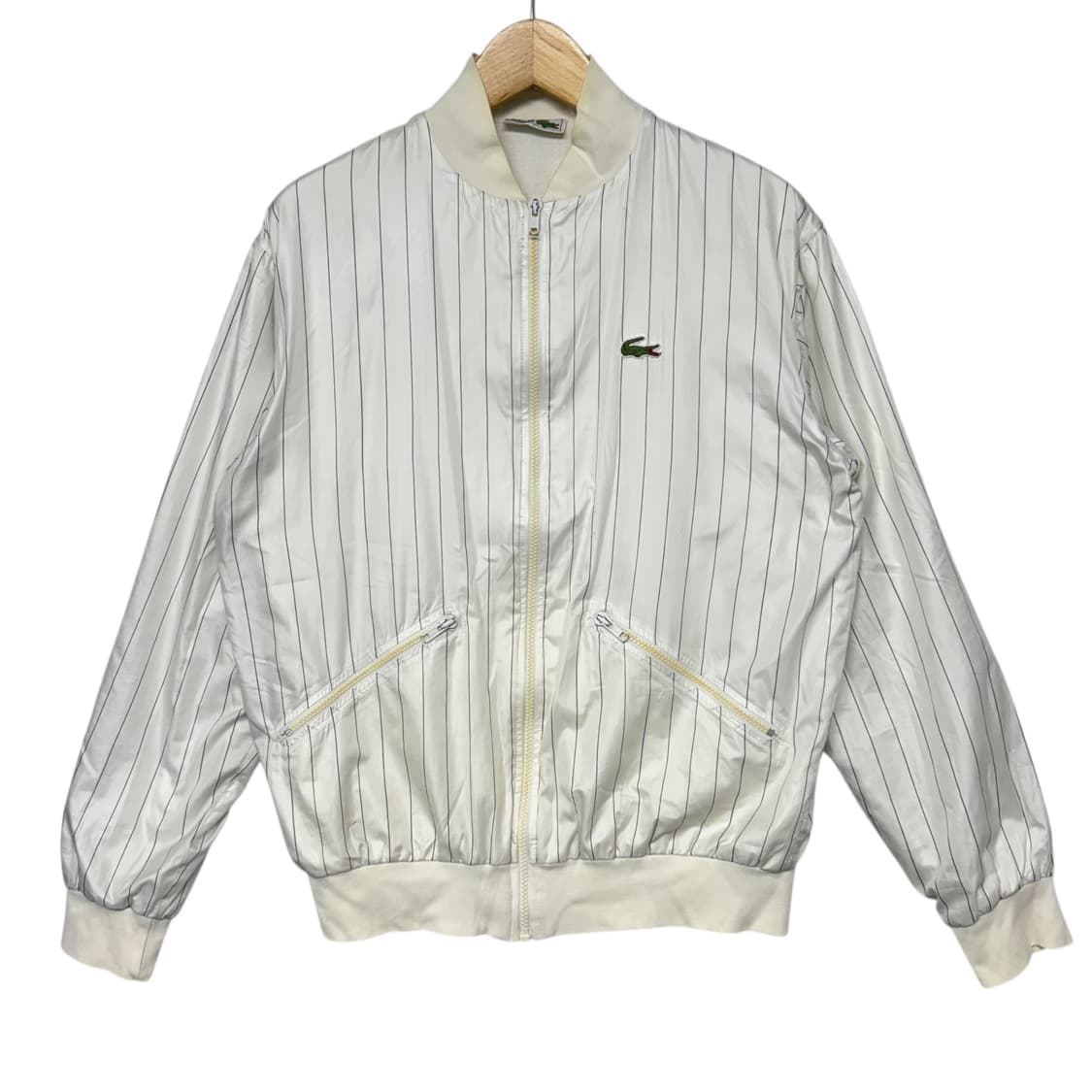라코스테 스트라이프 블루종 나일론 자켓 상품이미지1