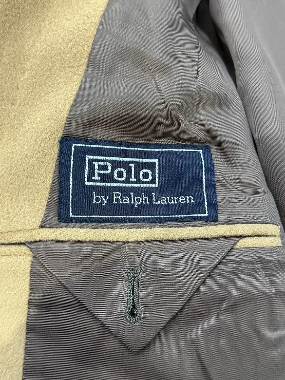 90s 폴로 랄프로렌 캐멀 테일러드 2b 울 블레이저 자켓 상품이미지7
