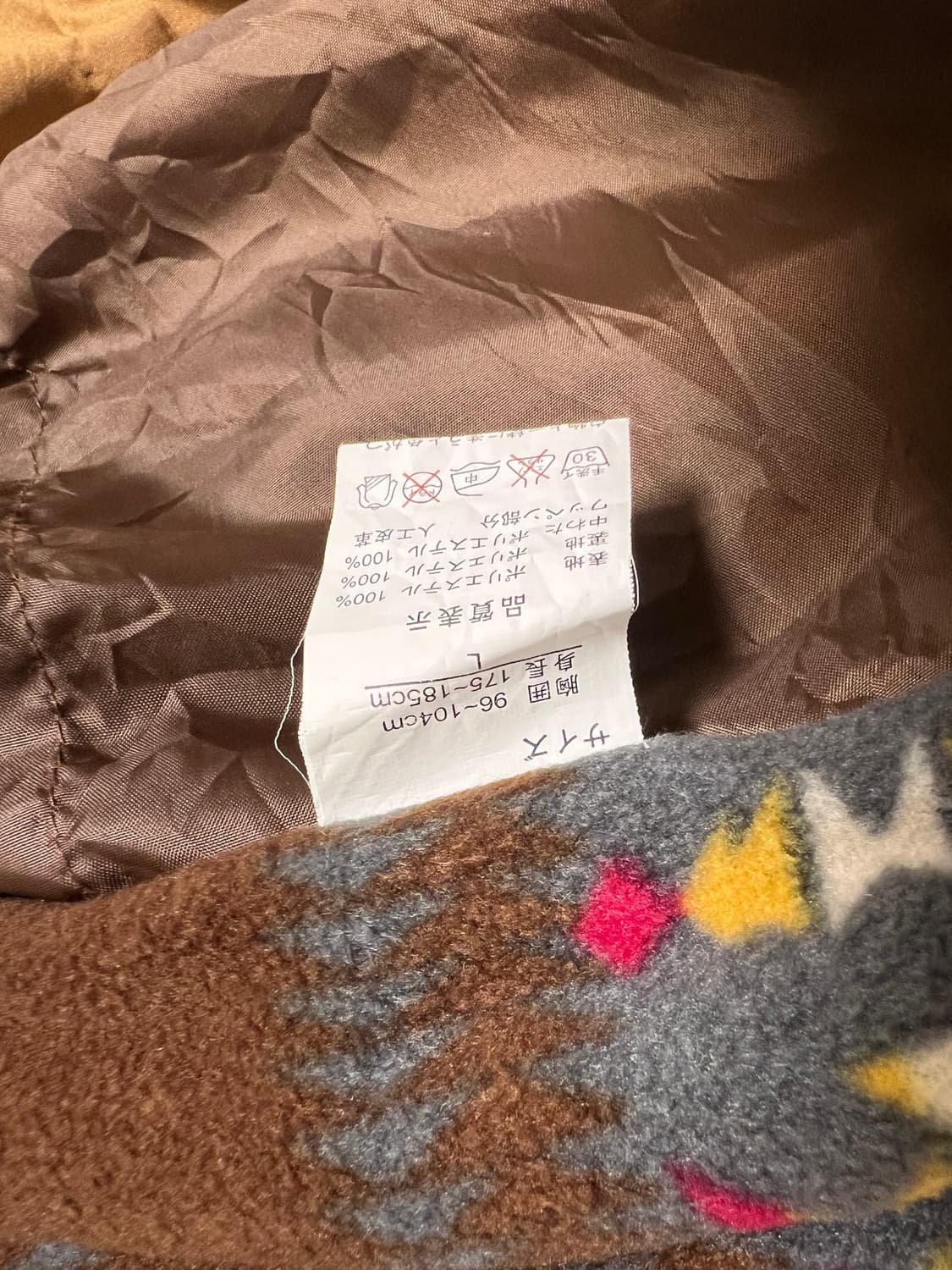 FIRST DOWN USA 나바호 패턴 안감 플리스 베스트 L 상품이미지10