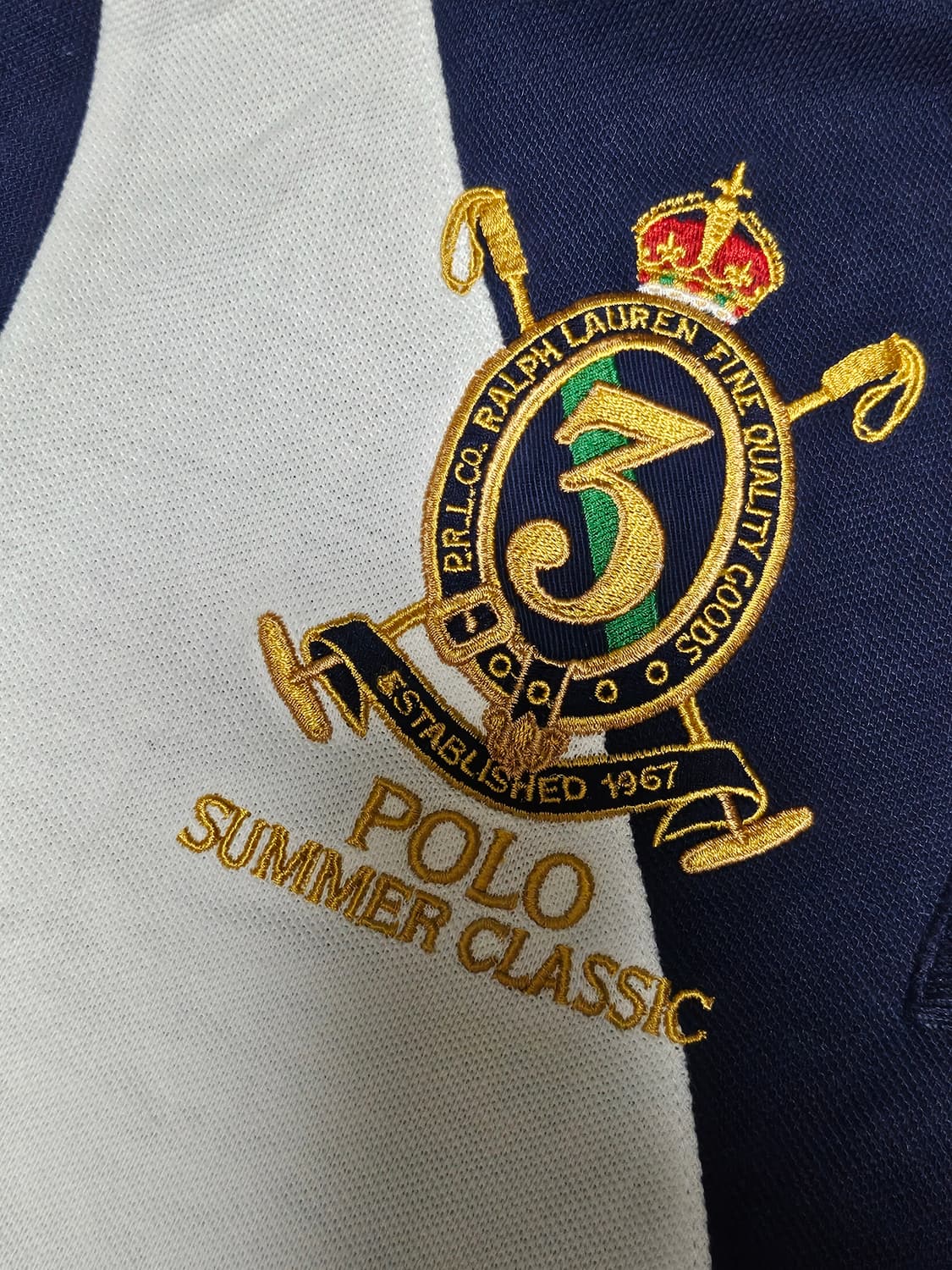 폴로랄프로렌 빅포니 사선 카라티 핀터깔 여성 M 상품이미지4