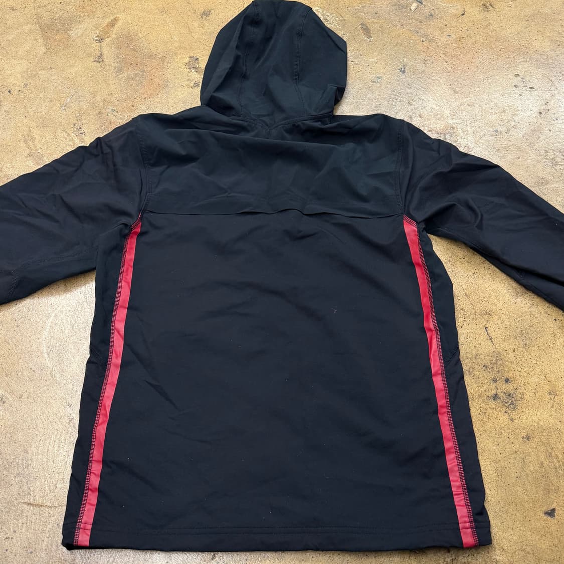 [정품/M] 나이키 블랙 레드 후드 바람막이 자켓 b19 상품이미지4