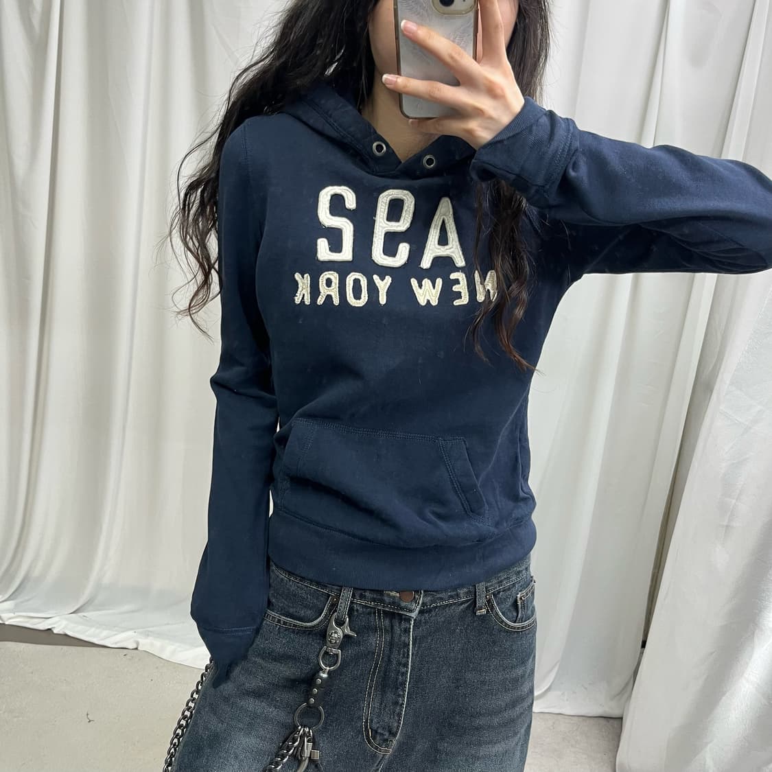 Abercrombie navy hoody 상품이미지3