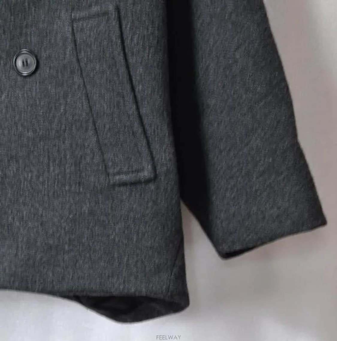 자라(ZARA)/여성루즈핏모직혼방원버튼자켓(사이즈55~66)미사용품 상품이미지6