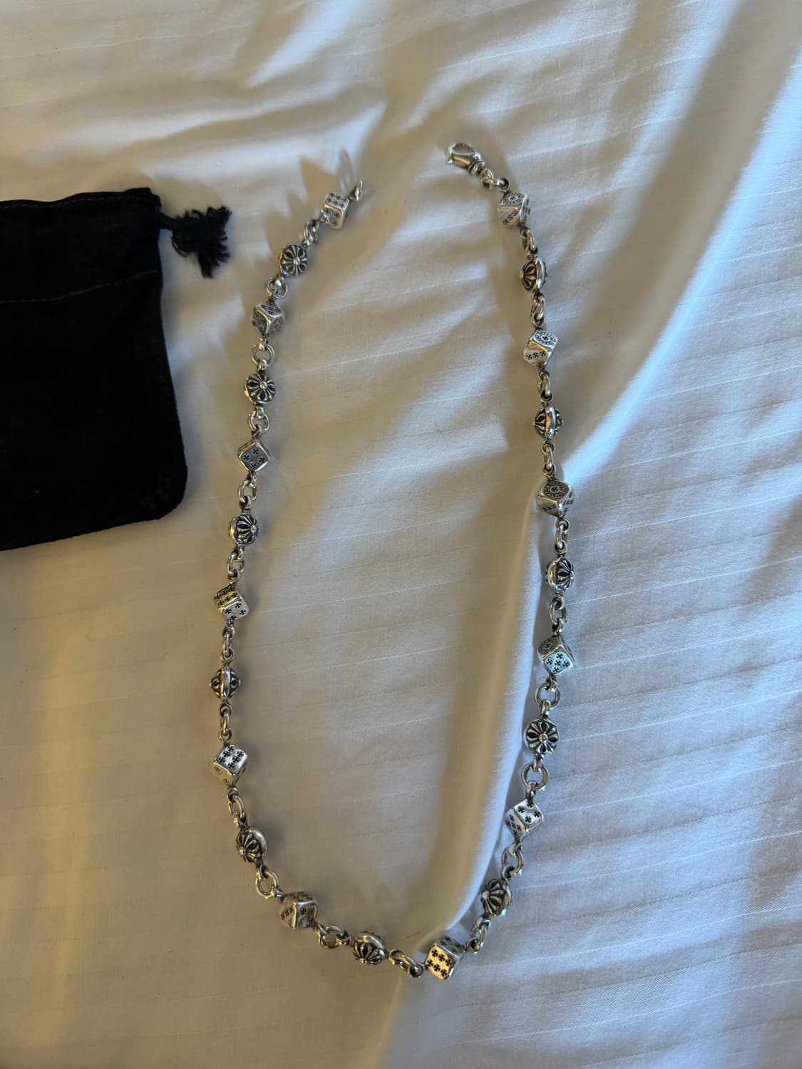 (20인치)크롬하츠 다이스 크로스볼 넥체인 상품이미지2