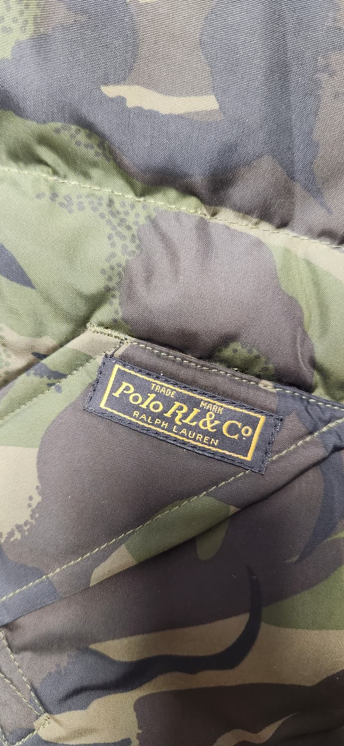 폴로 타이거카모 패딩 베스트 xs 상품이미지3