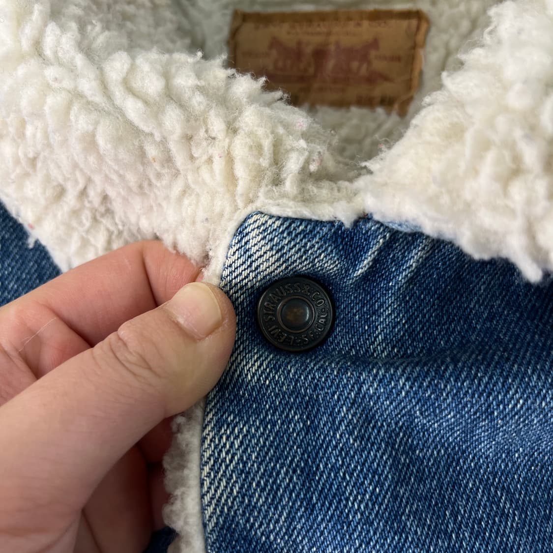 100 80s 리바이스 70608-0217 쉐르파 데님자켓  상품이미지4