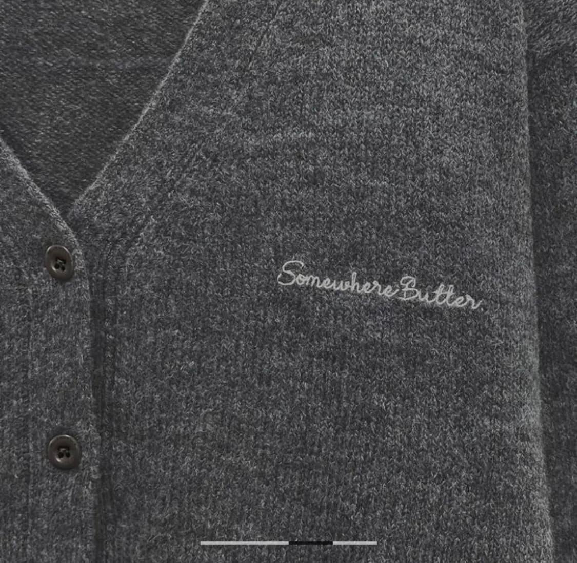 썸웨어버터 Eddy Alpaca Cardigan - Charcoal 상품이미지4
