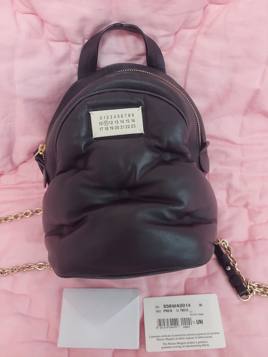 정품)급처상태양호!메종마르지엘라 글램슬램백팩 블핑제니,강혜원,이시영 가방 상품이미지3