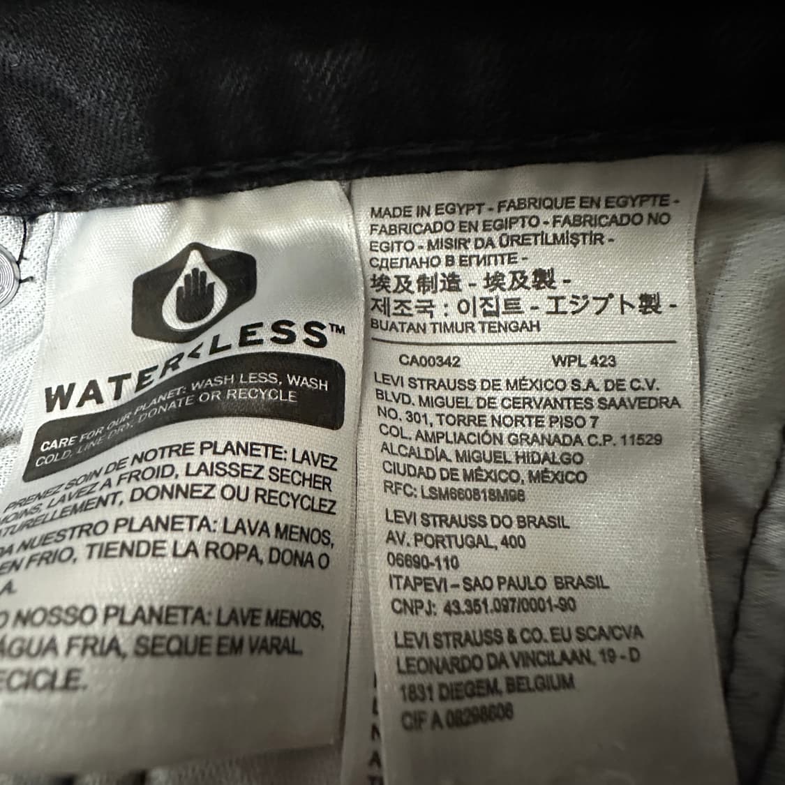 LEVI'S 511 black jeans denim pants 상품이미지5