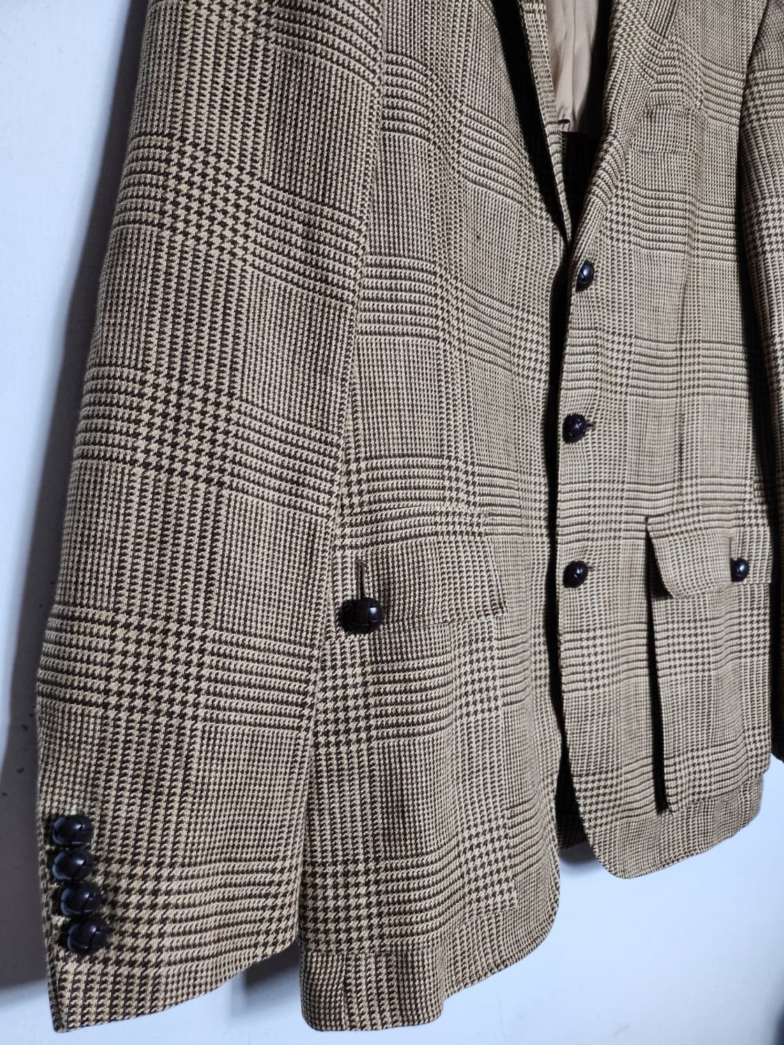 폴로 랄프로렌 브라운 글렌체크 블레이저 자켓 상품이미지3