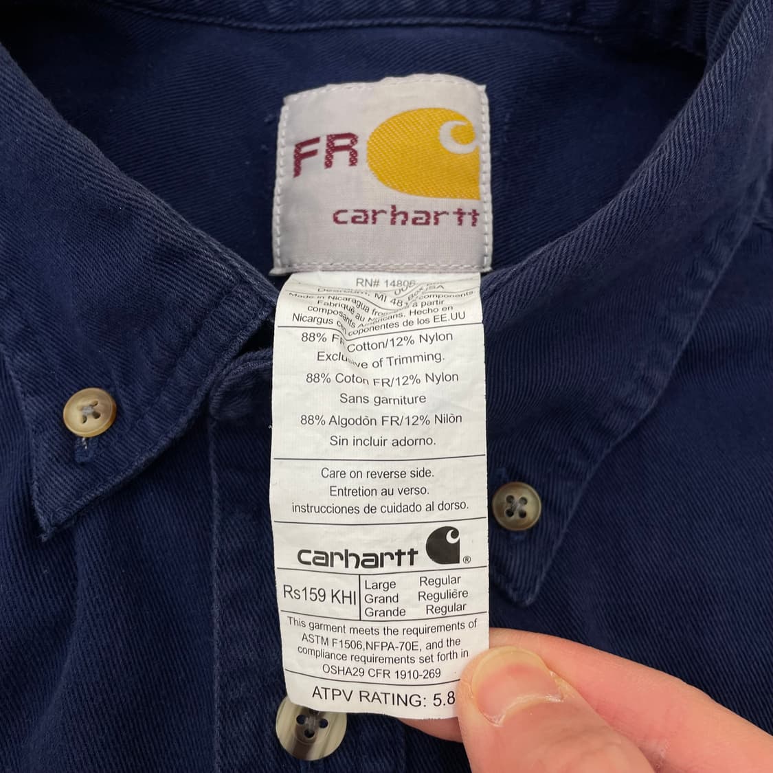 칼하트 포켓 워크 셔츠 상품이미지3