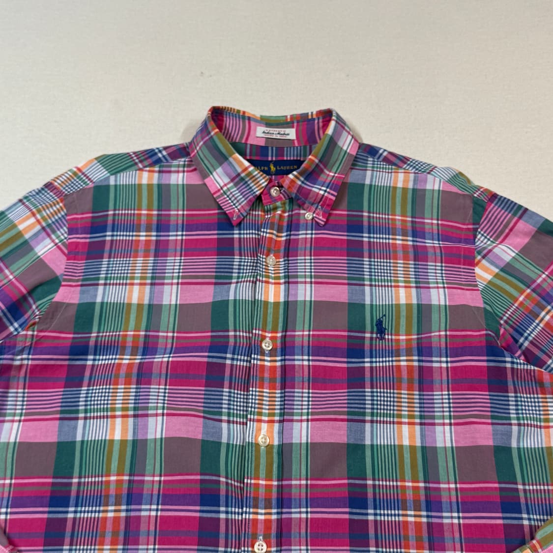 L) 폴로 랄프로렌 클래식 마드라스 체크 셔츠 상품이미지3