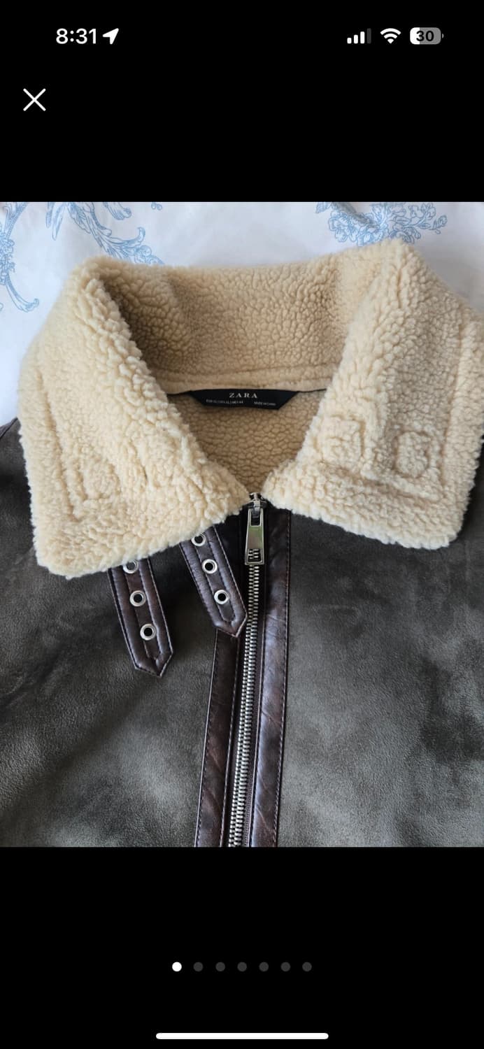 ZARA 무스탕 자켓 XL(44) 상품이미지1