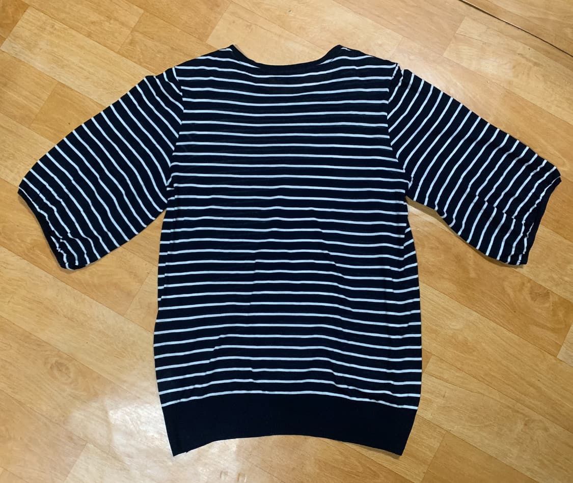 BURBERRY 버버리 런던 스트라이프 패턴 숏츠 슬리브드(2 사이즈) 상품이미지10