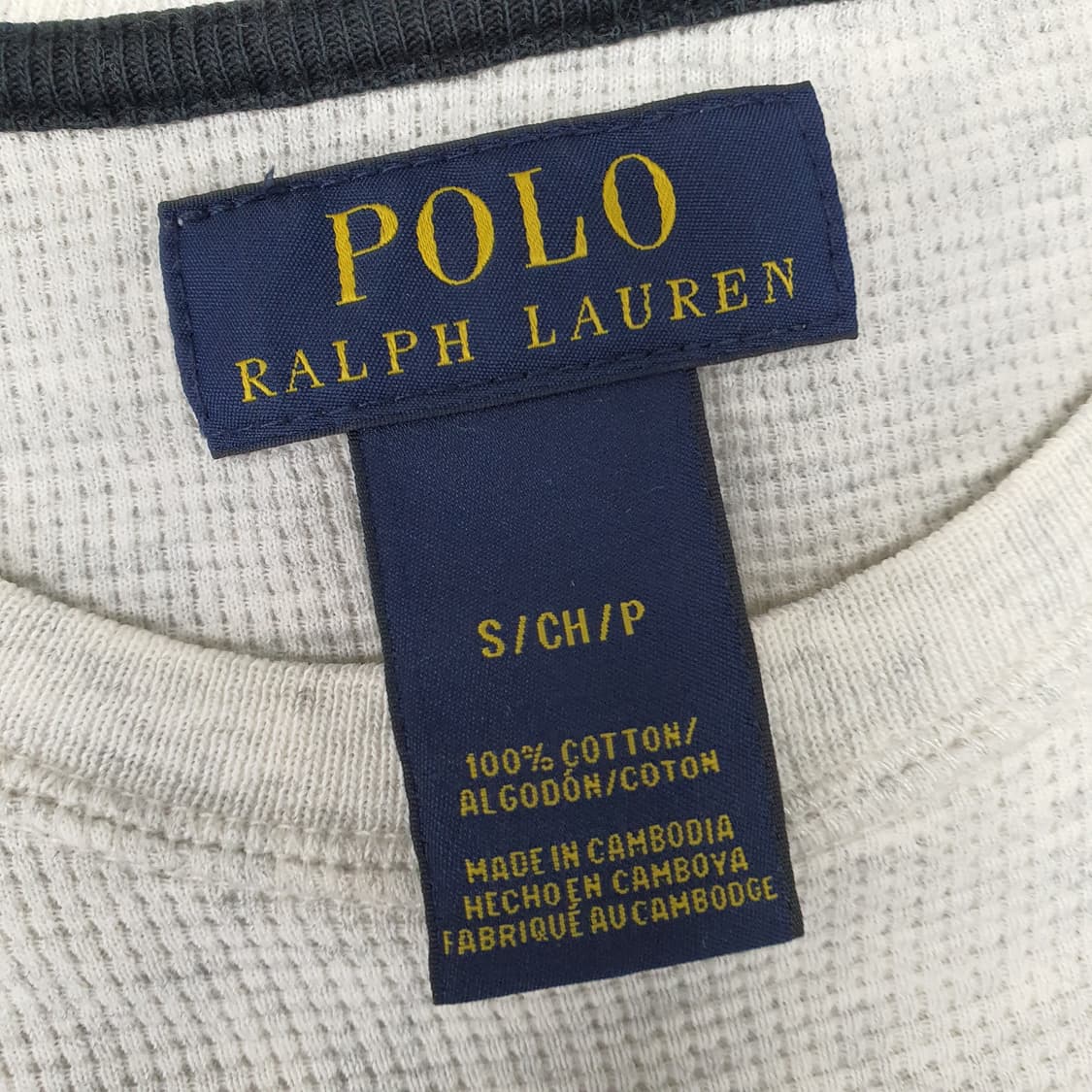 폴로 랄프로렌 와플 슬리브 면티 남자95 상품이미지5