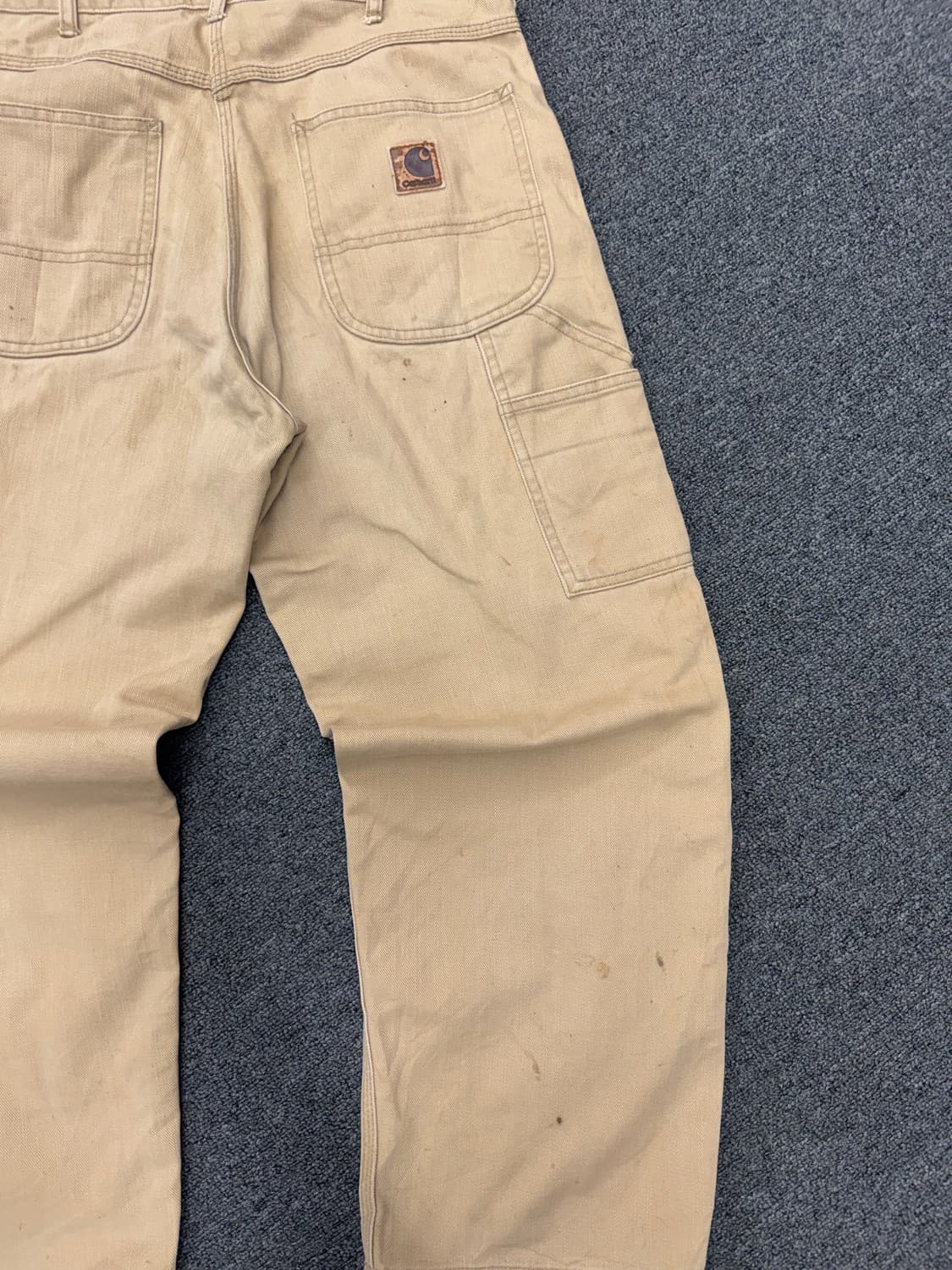 32)칼하트 빈티지 워싱 싱글니 베이지 팬츠 상품이미지9