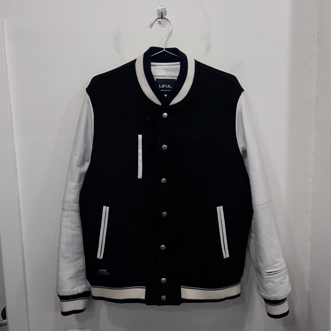 LIFUL 카우레더 바시티 스타디움 자켓 상품이미지2