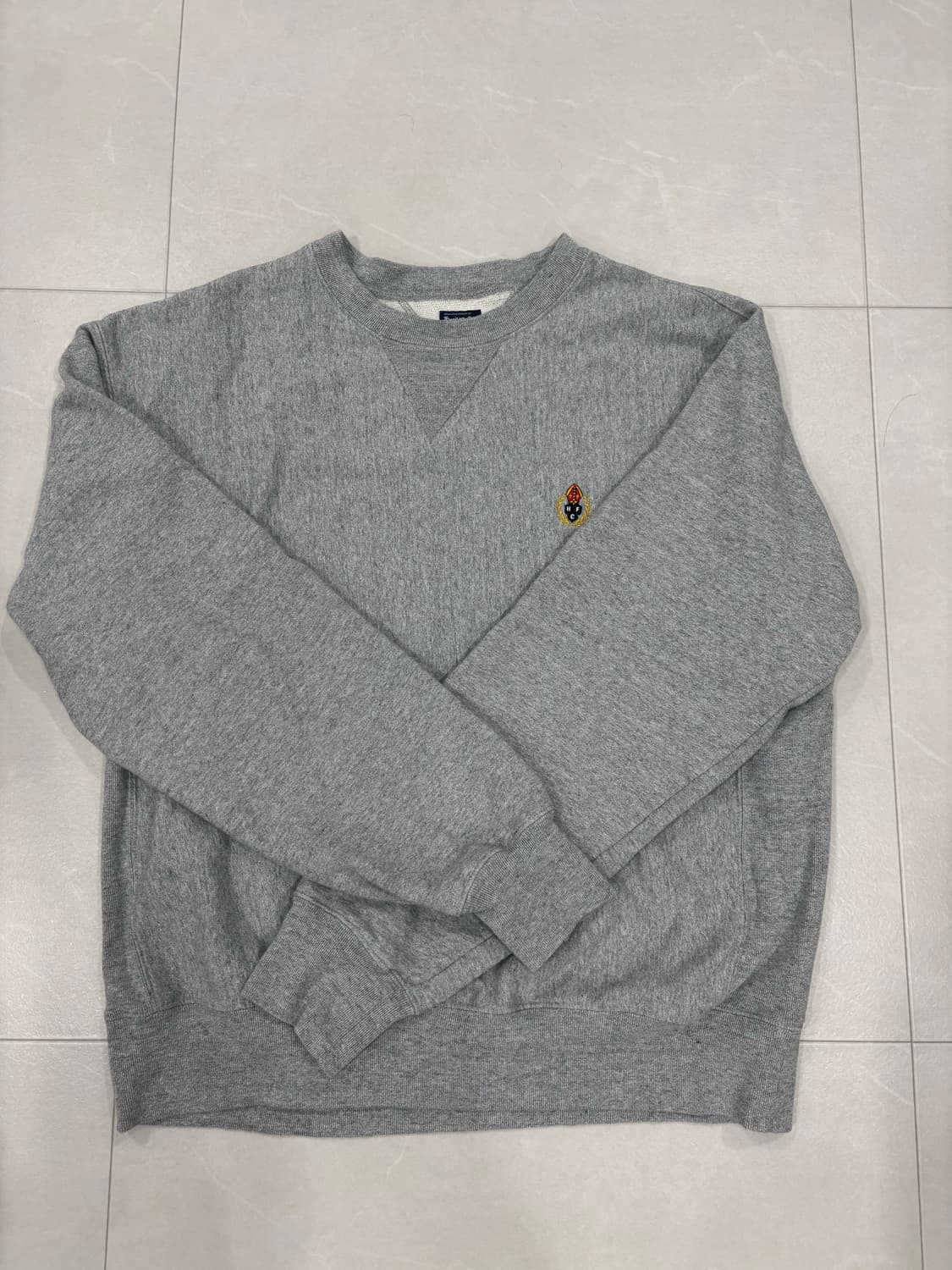 [XL] 헤리티지플로스 크루넥 맨투맨 그레이 상품이미지1