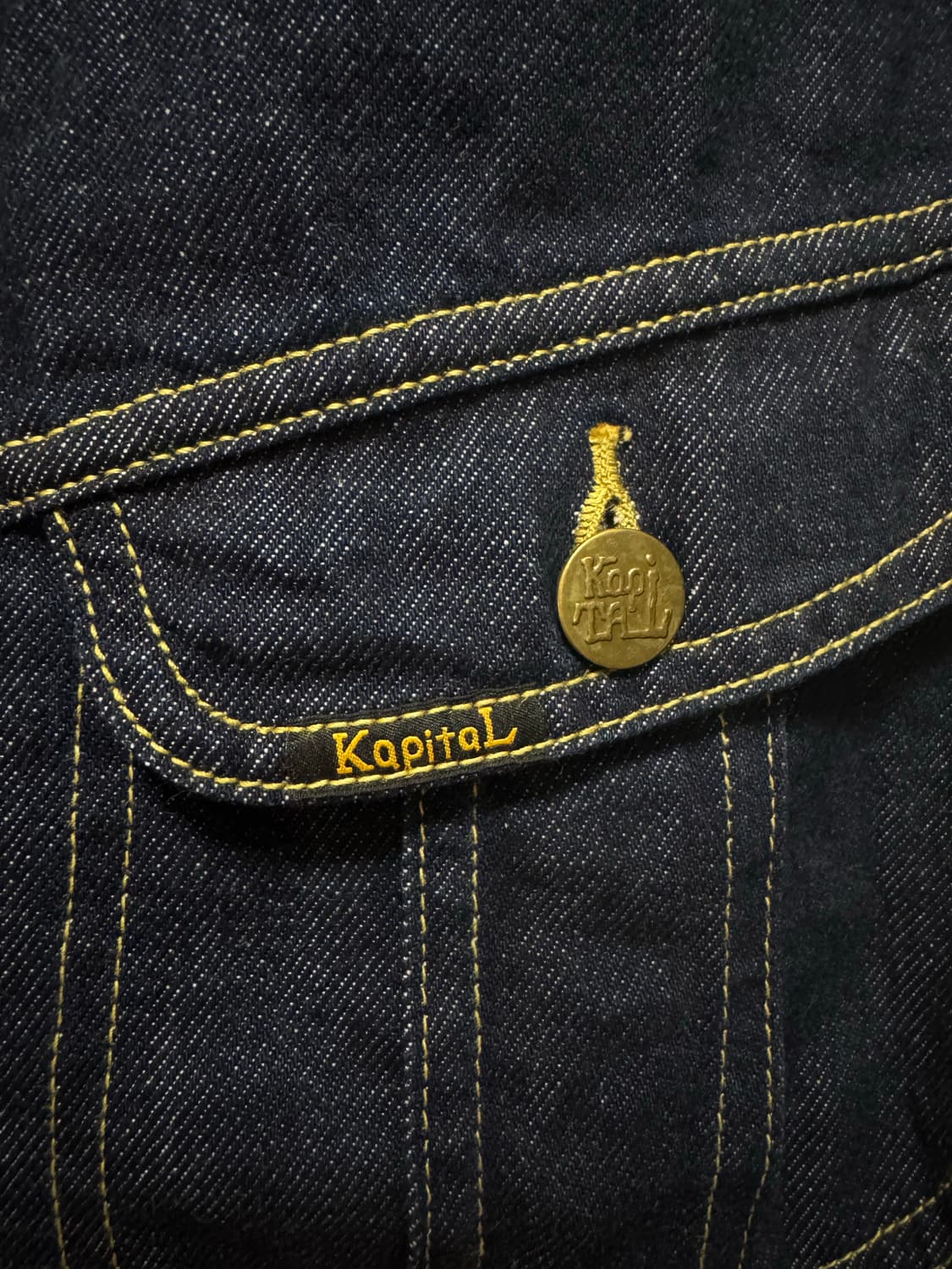 캐피탈 KAPITAL 11.5 oz 데님 멕시칸 본 자켓 44 상품이미지5