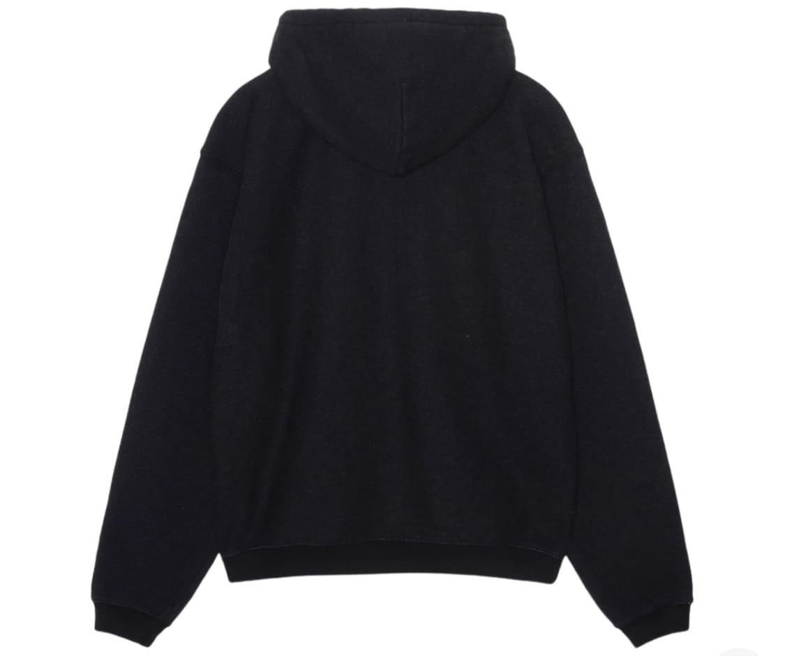 스투시 스포츠 후드 집업 워시드 블랙 L 상품이미지2