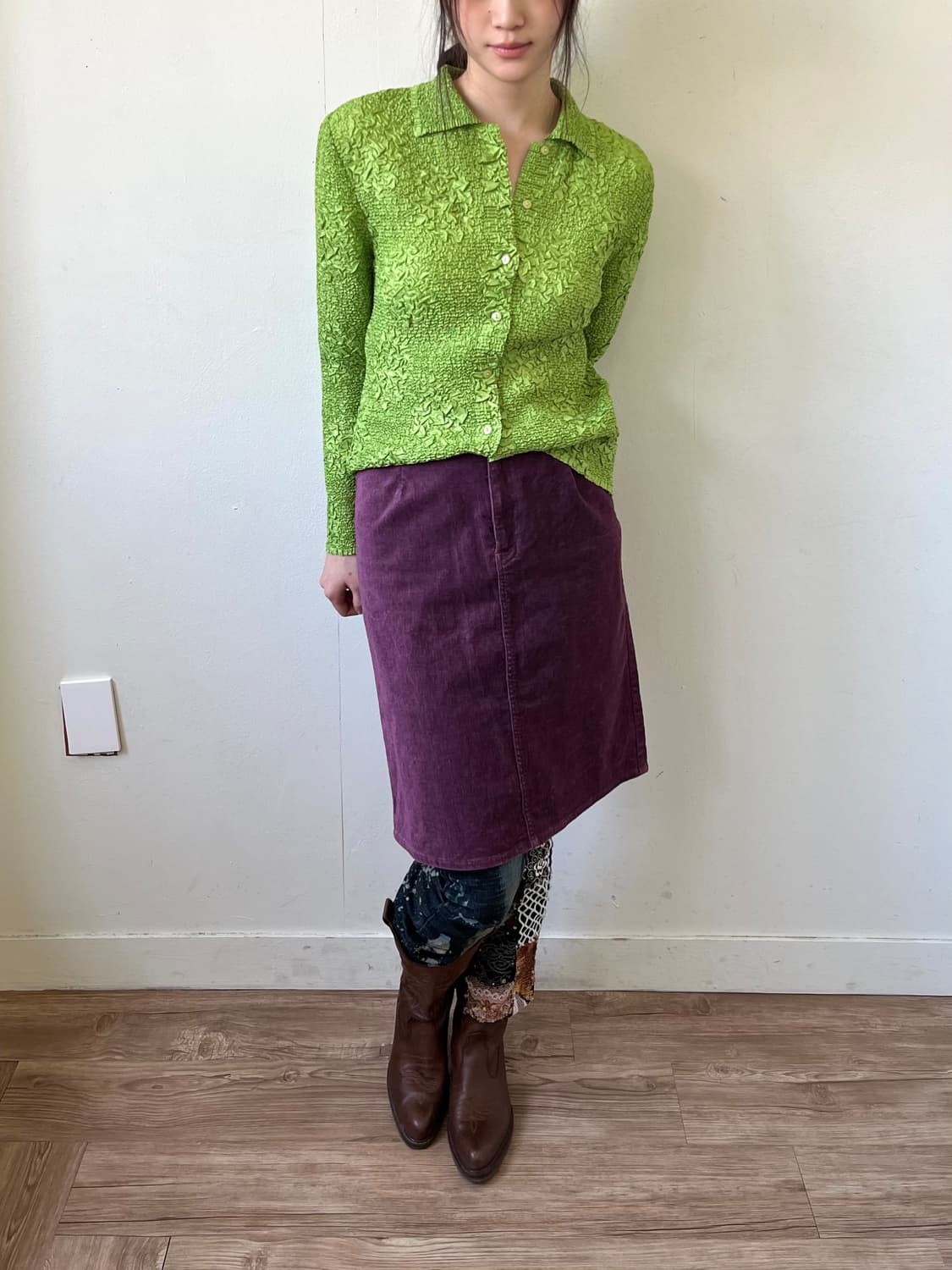 ST. CHRIS 플리츠 가디건 상품이미지6