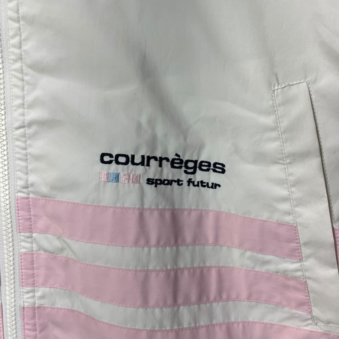[Courreges] 90s 꾸레쥬 배색 로고 바람막이 자켓   상품이미지5