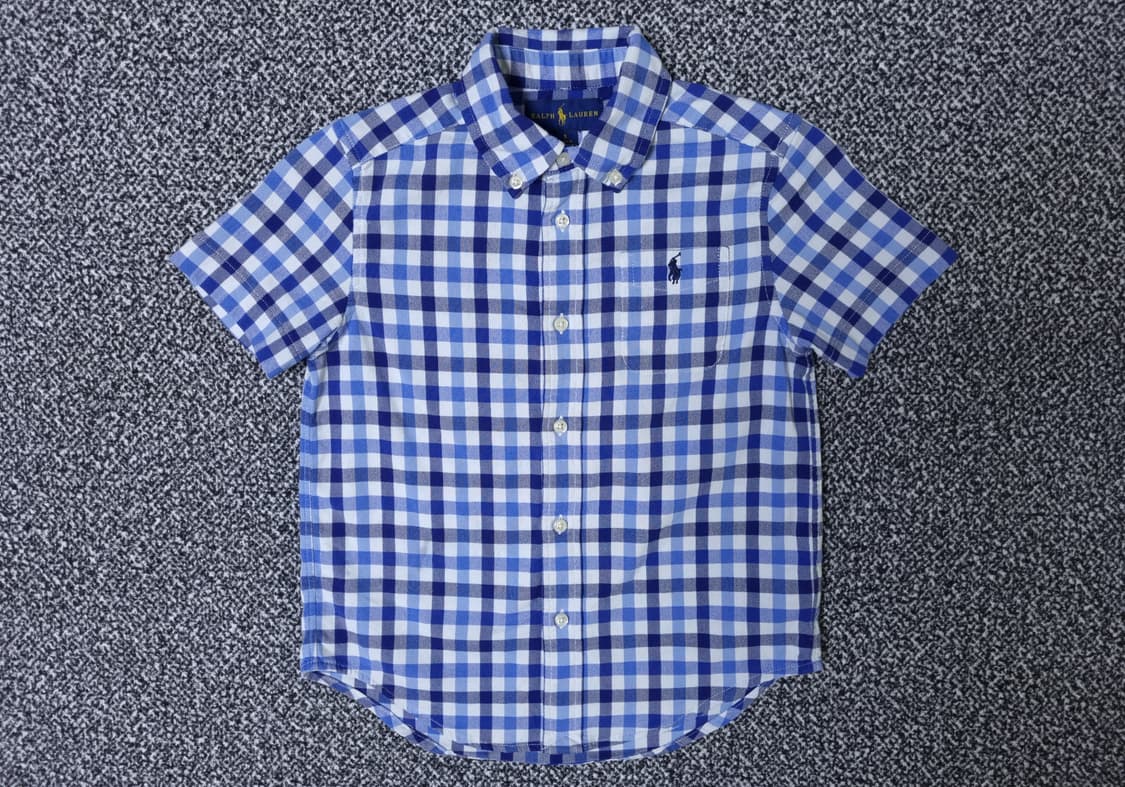 [무료배송][115]폴로 키즈 체크 반팔 셔츠 남방 상품이미지1