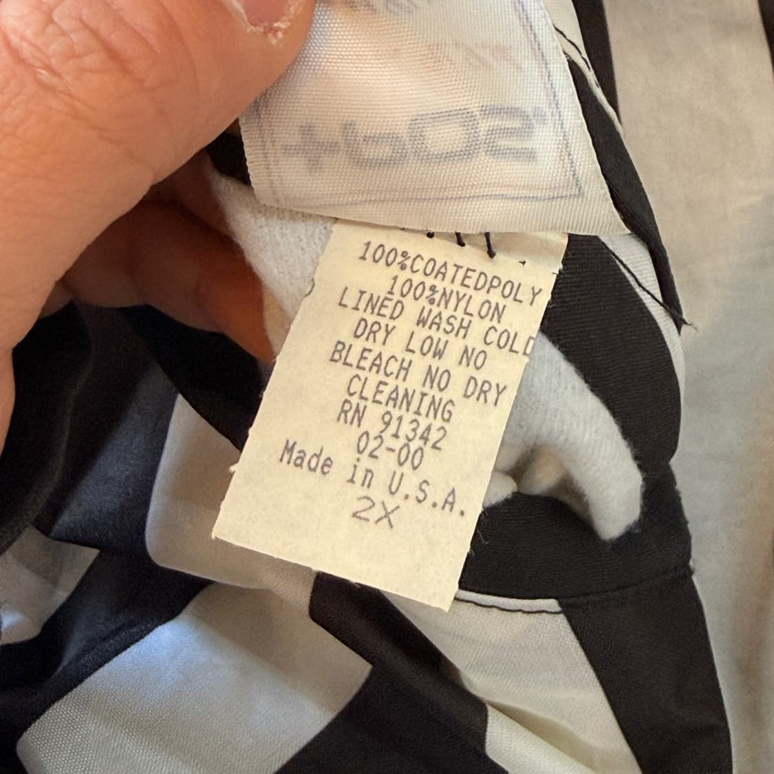 80S +POS 미국빈티지 레프리 블랙앤화이트 자켓 상품이미지7