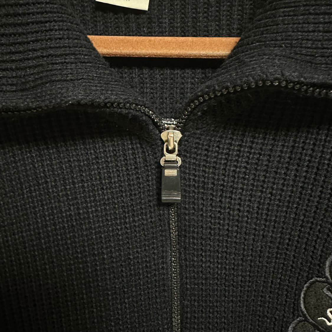 90s 올드 스투시 BIG 4 니트 집업 L사이즈 상품이미지5