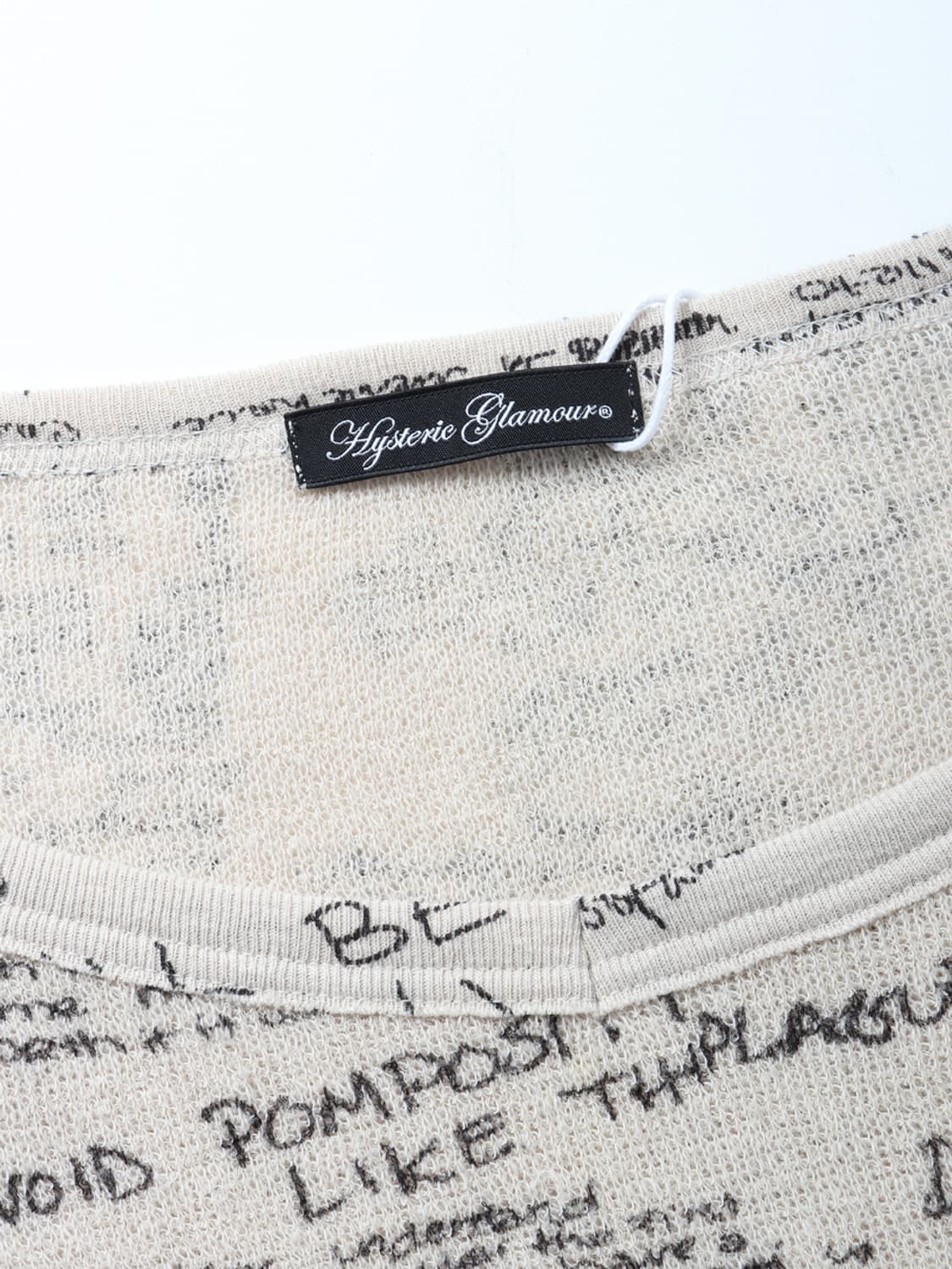 HYSTERIC GLAMOUR Message L/S T-shirt 상품이미지6