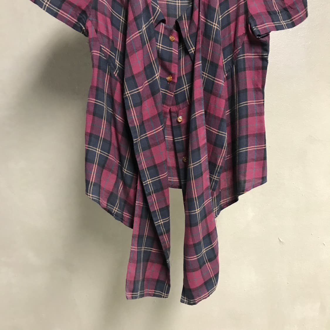 비비안웨스트우드 체크 반팔 셔츠 1(W) 상품이미지3