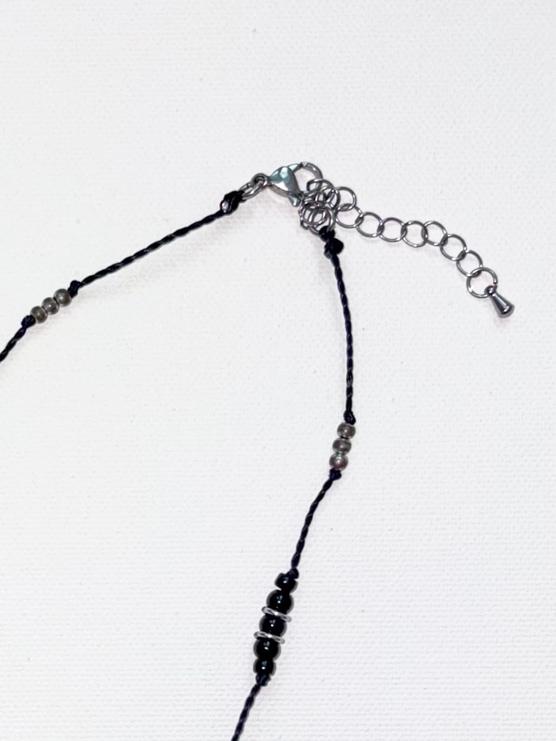 Onix black beads necklace 오닉스 블랙 비즈 목걸이 상품이미지4