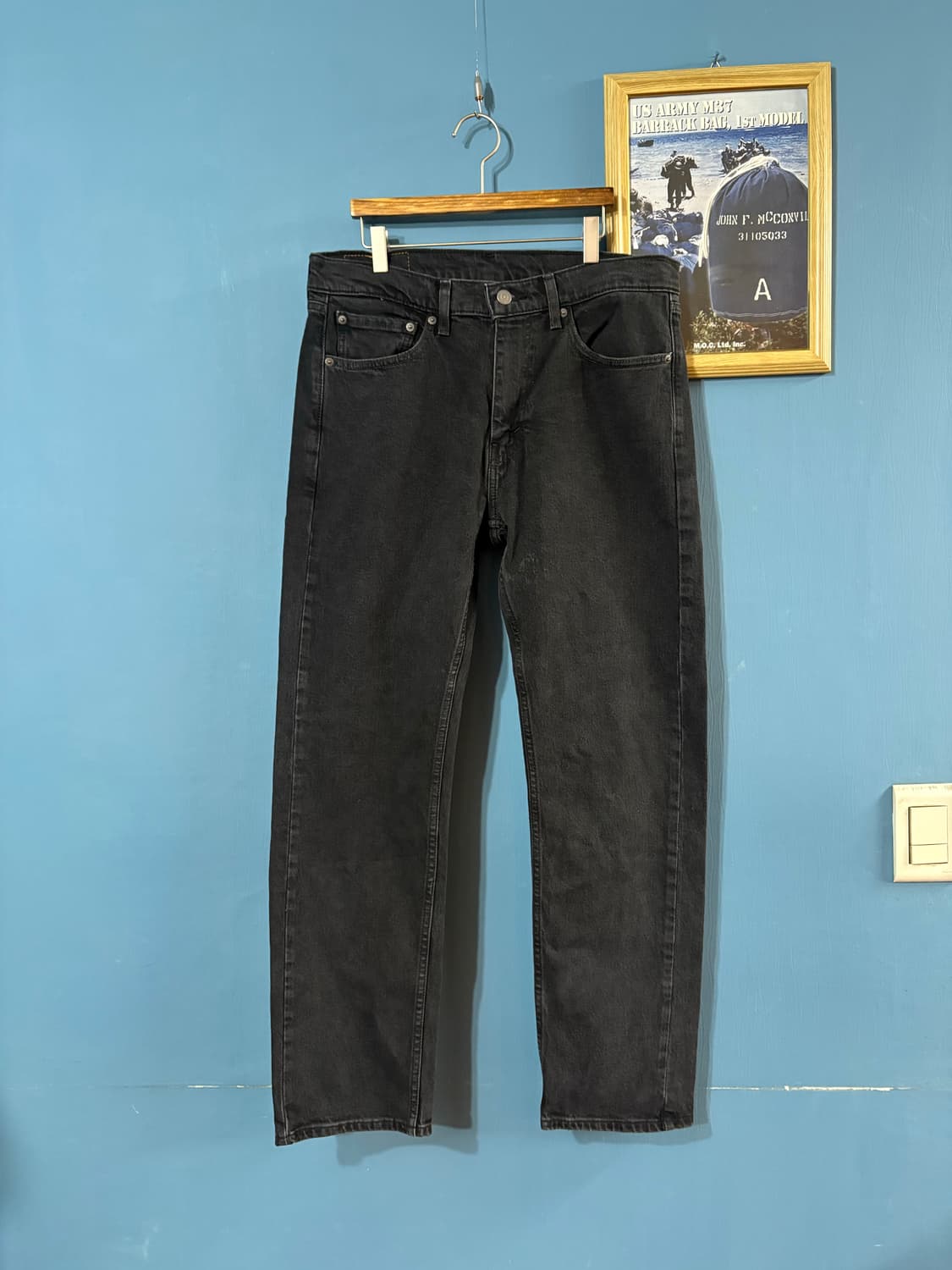 00’s Levis black 505 denim pant. 상품이미지1