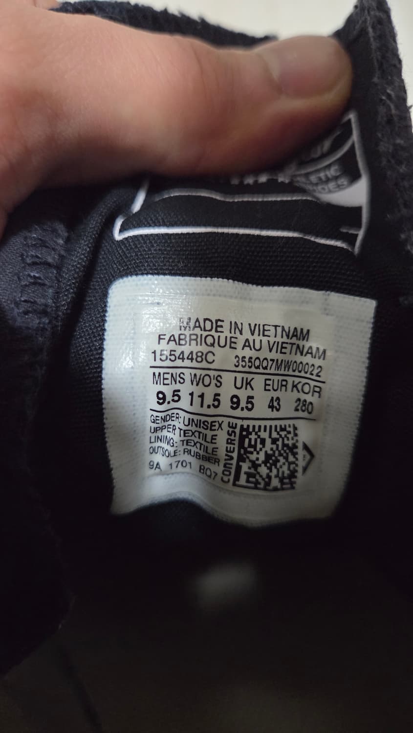 컨버스 척 70 워터 리플렌트 280 블랙 상품이미지7